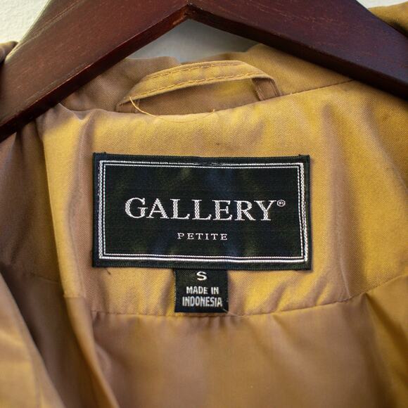 Gallery Vintage Tan Top Stitch Windbreaker Size Small - Picture 4 of 8